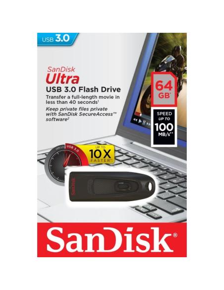 Sandisk sdcz48-064g-u46 lápiz usb 3.0 ultra 64gb