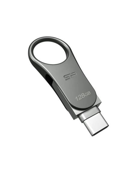 Sp lapiz usb c80 usb-c 3.2 128gb dual metalico
