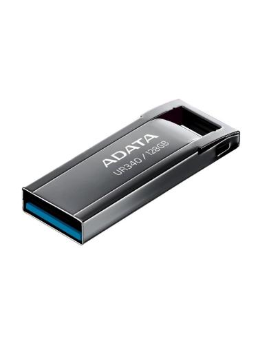 Adata lapiz usb ur340 128gb usb 3.2 metal black