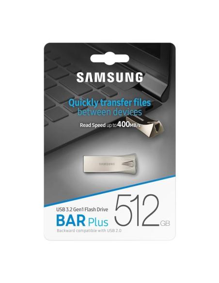 Samsung bar plus 512gb usb 3.1 champaign silver