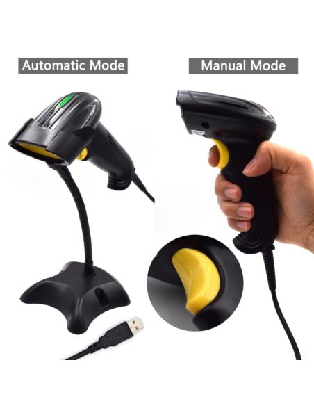 Ewent lector código de barras ew3400 1d láser usb