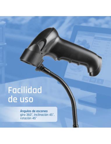 Iggual lector código barras 2d usb gatillo soporte