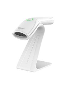 Iggual lector código barras 2d usb botón blanco 2