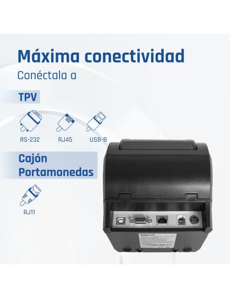 Iggual impresora térmica tp8002 usb+rs232+ethernet