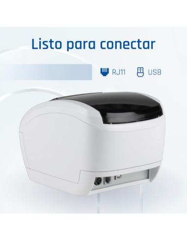 Iggual impresora térmica tp easy 80w usb+rj11 blan