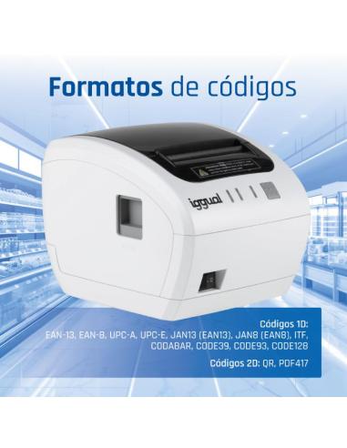 Iggual impresora térmica tp easy 80w usb+rj11 blan