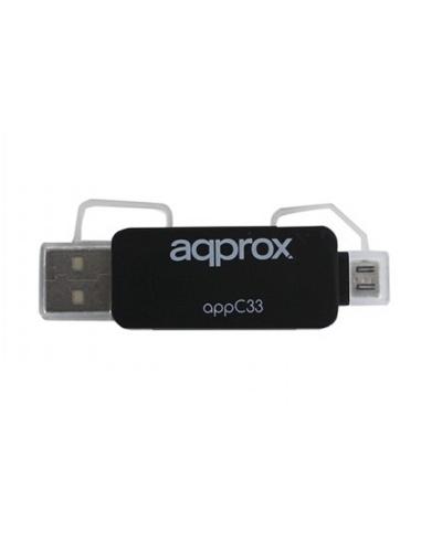 Approx appc33 adaptador microsd/sd/mmc a usb/micro