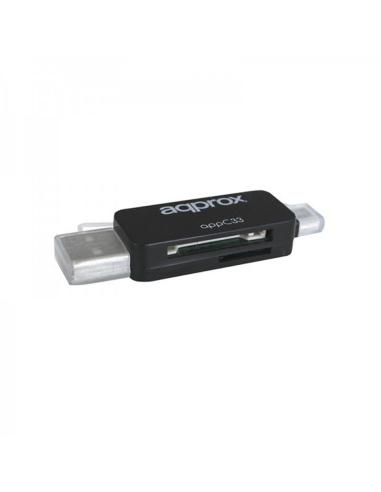 Approx appc33 adaptador microsd/sd/mmc a usb/micro
