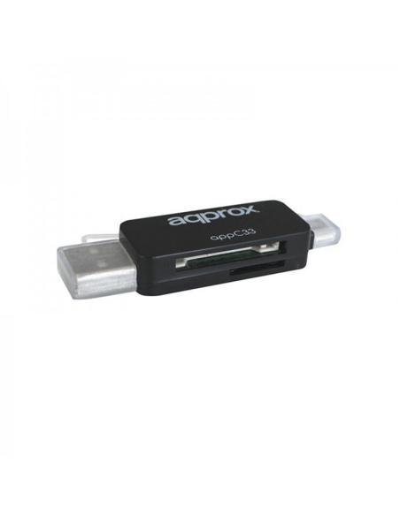 Approx appc33 adaptador microsd/sd/mmc a usb/micro