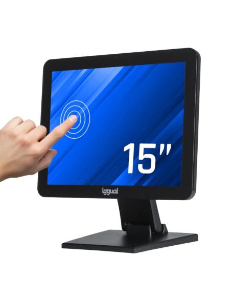 Iggual monitor táctil capacitivo 15" vga hdmi usb