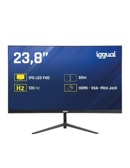 Iggual monitor 24" ips 1ms fhd 120hz vga hdmi slim