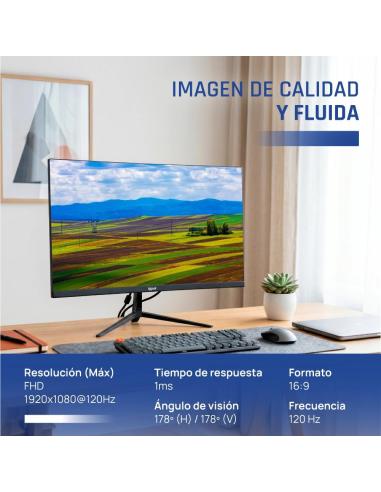 Iggual monitor 24" ips 1ms fhd 120hz vga hdmi slim