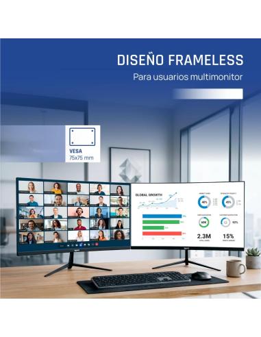 Iggual monitor 24" ips 1ms fhd 120hz vga hdmi slim