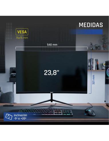 Iggual monitor 24" ips 1ms fhd 120hz vga hdmi slim