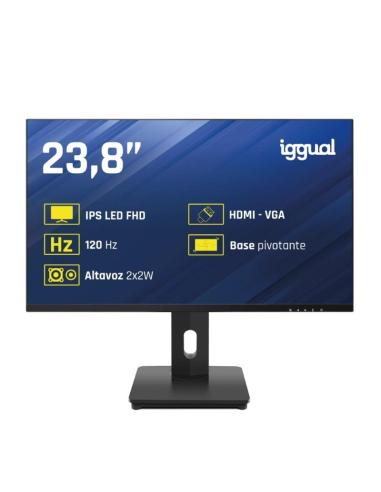 Iggual monitor 24" vga hdmi 120hz pivotante aa mm