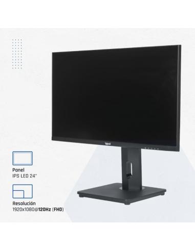 Iggual monitor 24" vga hdmi 120hz pivotante aa mm
