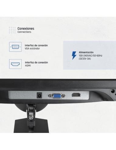 Iggual monitor 24" vga hdmi 120hz pivotante aa mm