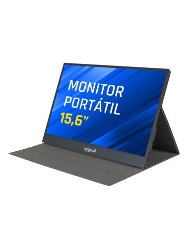 Iggual monitor portátil 15,6" ips fhd usb-c funda