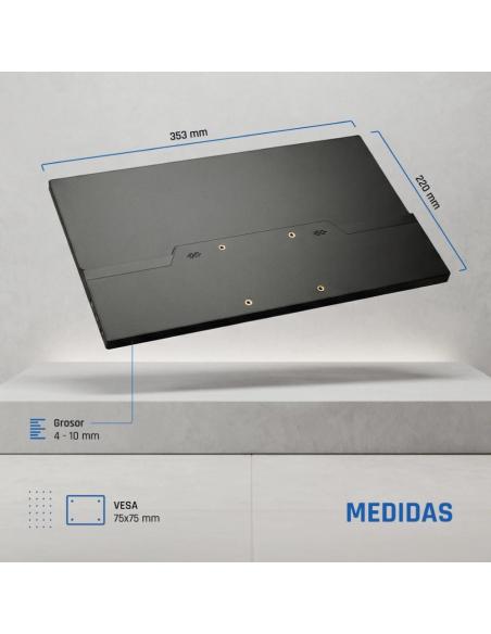 Iggual monitor portátil 15,6" ips fhd usb-c funda