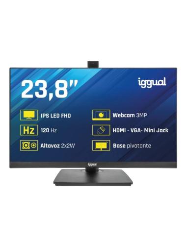 Iggual monitor 24" 120hz 1ms hdmi vga mm aa webcam