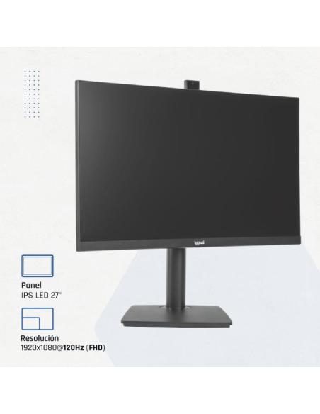 Iggual monitor 27" 120hz 1ms hdmi vga mm aa webcam