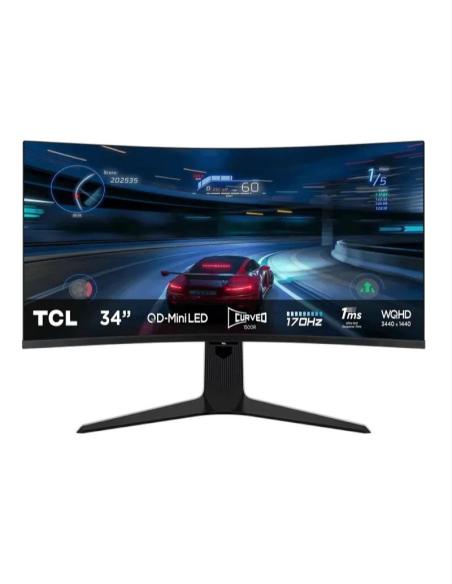 Tcl 34r83q monitor 34" miniled 4k 170hz 1ms curv