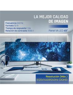 Iggual monitor 49" 5k dqhd 1ms 240hz mm aa curvo 2