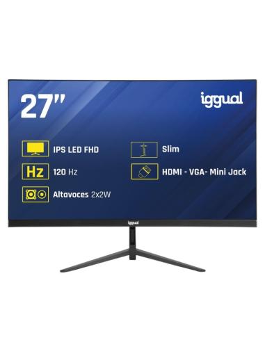 Iggual monitor 27" ips 1ms fhd 120hz vga hdmi mm