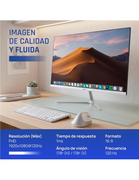 Iggual monitor 24" ips 1ms fhd 120hz mm blanco