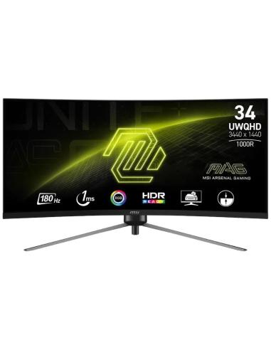 Msi mag345cqrf e20 monitor34"uwqhd 200hz curv