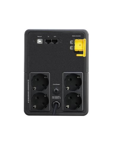 Apc back ups 1200va/650w 4 tom schuko usb a+c