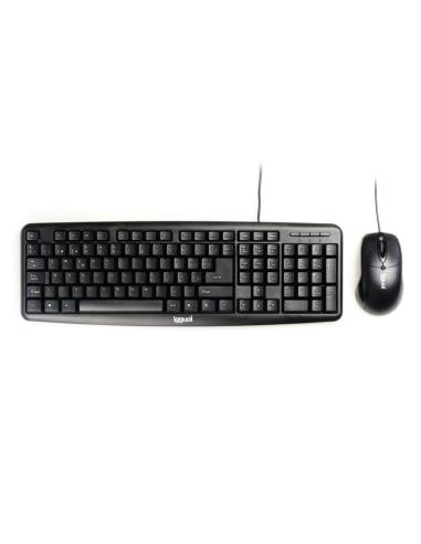Iggual kit teclado y ratón com-ck-basic negro