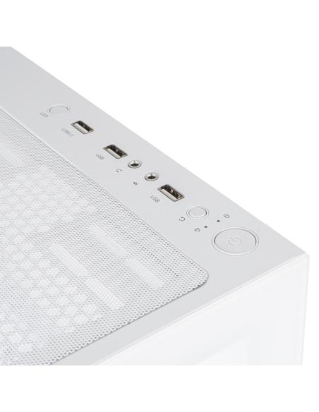 CAJA ATX SEMITORRE NOX HUMMER VISION WHITE USB3