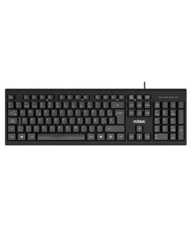 Nilox kit teclado+raton nxkme0011 usb negro