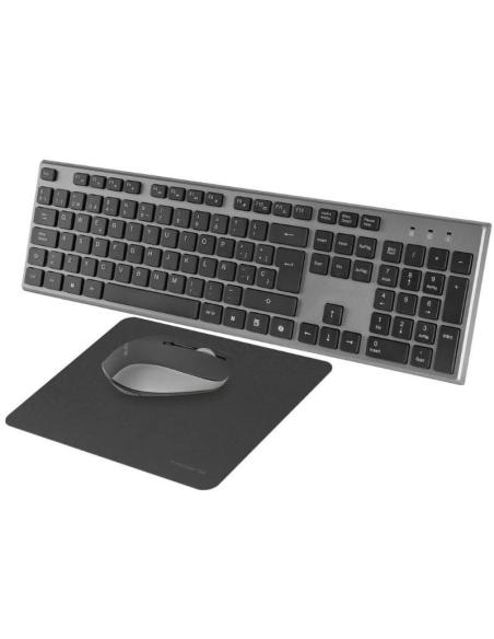 Tacens 3en1 teclado+ratón+alfom inalámbrico negro