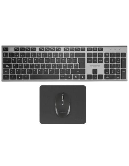 Tacens 3en1 teclado+ratón+alfom inalámbrico negro