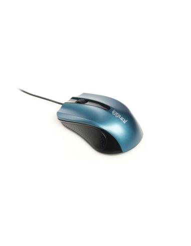Iggual ratón óptico com-ergonomic-rl-800dpi azul