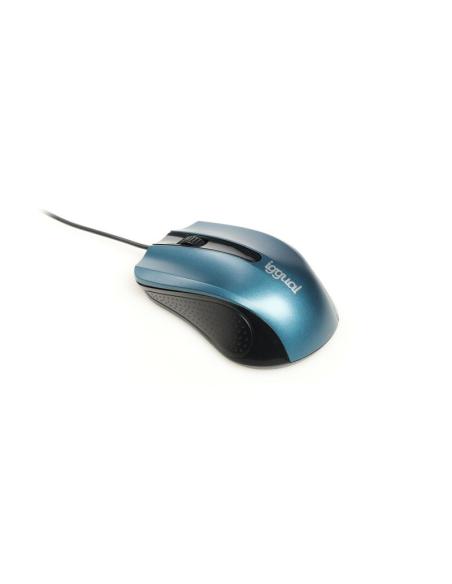 Iggual ratón óptico com-ergonomic-rl-800dpi azul