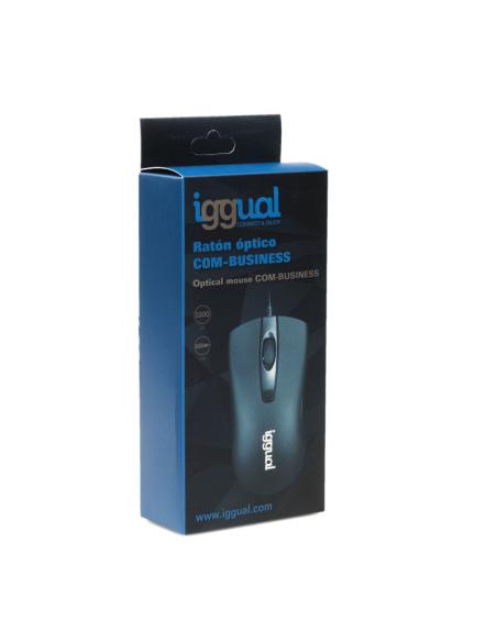 Iggual ratón óptico com-business-1200dpi negro