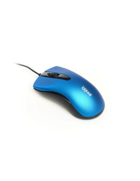 Iggual ratón óptico com-business-1200dpi azul