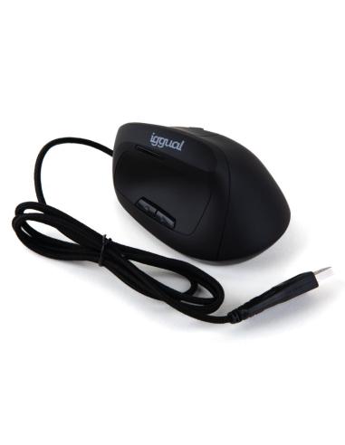 Iggual ratón ergonómico vertical usb ergo-v