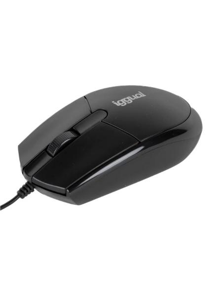 Iggual ratón óptico com-basic3-800dpi negro