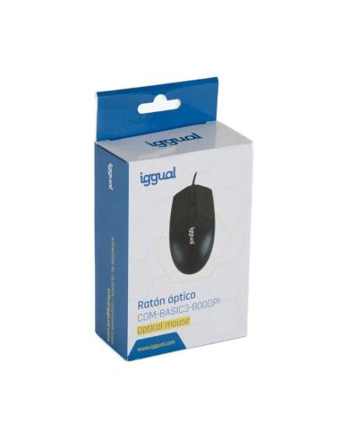 Iggual ratón óptico com-basic3-800dpi negro