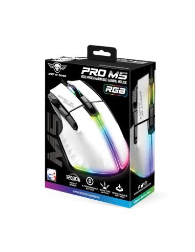 Spirit of gamer raton souris pro m5 blanco