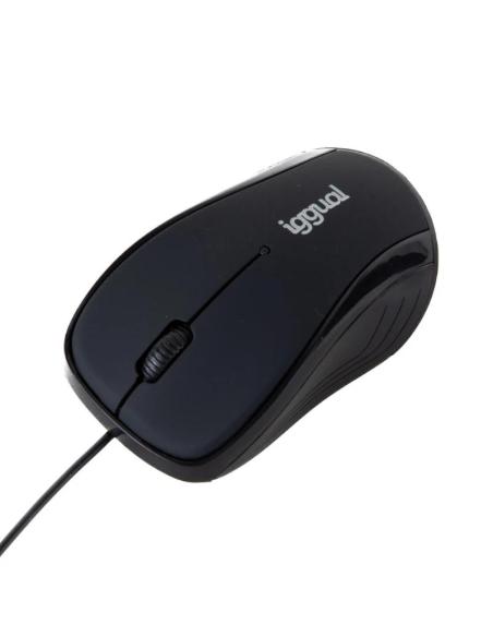 Iggual ratón óptico xs-kids-1600dpi negro