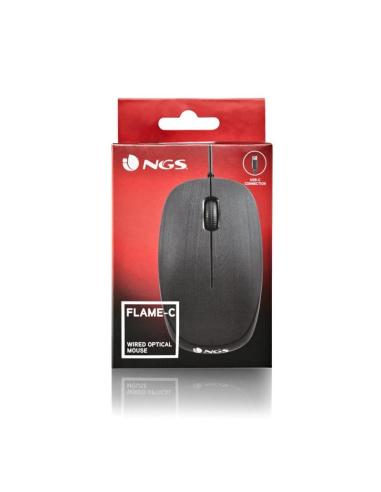Ngs ratón flame-c óptico cable