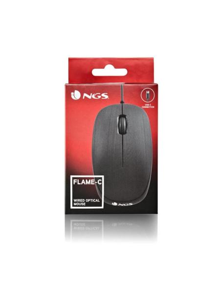 Ngs ratón flame-c óptico cable