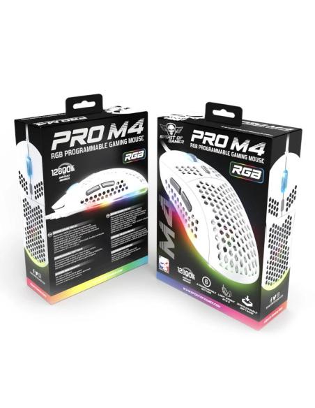 Spirit of gamer ratón pro m4 white