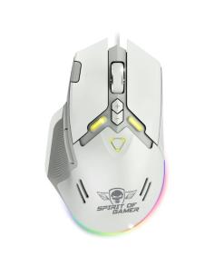 Spirit of gamer ratón elite m60 blanco rgb