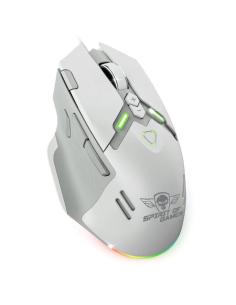 Spirit of gamer ratón elite m60 blanco rgb 2